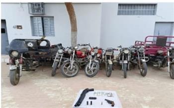ضبط 4 تشكيلات عصابية تخصصت في سرقة الدراجات النارية بسوهاج
