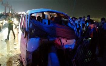 إصابة 4 أشخاص بحادث على محور الأوتوستراد بمدينة 15 مايو