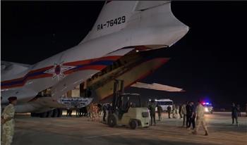 وصول طائرة إغاثة روسية جديدة إلى ليبيا