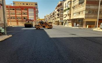محافظ بورسعيد يشرف على تطوير شارع رأفت جبر