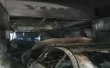 بدون خسائر بشرية.. حريق داخل فرن دوكو يلتهم سيارة ملاكي بالقليوبية