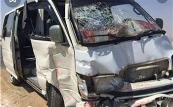 مصرع وإصابة 3 أشخاص في حادث انقلاب سيارة بمطروح