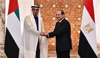 ‎الرئيس السيسي ونظيره الإماراتي يعربان عن العلاقات الأخوية الوطيدة بين الدولتين