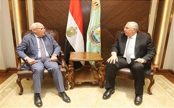 محافظ بورسعيد يبحث مع وزير الزراعة سبل التعاون ودعم القطاع الزراعي
