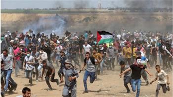 استشهاد شاب فلسطيني وإصابة 11 آخرين برصاص الاحتلال شرق قطاع غزة