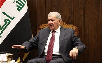 الرئيس العراقي يؤكد دعم بلاده لحقوق الشعب الفلسطيني المشروعة