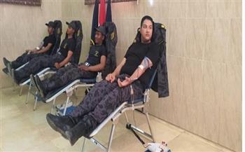 الأمن المركزى ينظم حملة للتبرع بالدم لصالح المرضى والمصابين 