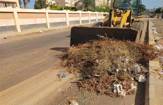 حملات نظافة وإزالة الإشغالات ورفع كفاءة الإنارة بكفر الشيخ 