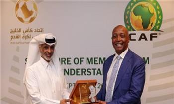 اتفاقية بين الكاف واتحاد الخليج العربى لتطويرة اللعبة فى أفريقيا وآسيا