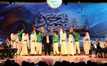شيخ المداحين أحمد الكحلاوي يبدع في حفل المولد النبوي بمسرح السامر