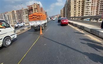 «النقل»: الدفع بفرق صيانة لإصلاح هبوط جزئي في كوبري بنها على النيل