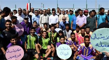 وزير الرياضة يفتتح ملعب مطور بمركز شباب الجورة في شمال سيناء