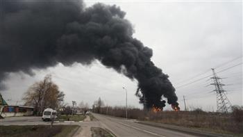 حريق هائل في خط أنابيب نفطي غربي أوكرانيا
