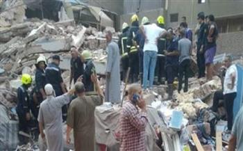 ارتفاع عدد ضحايا انهيار عقار حدائق القبة إلى 4 متوفيين و7 مصابين 