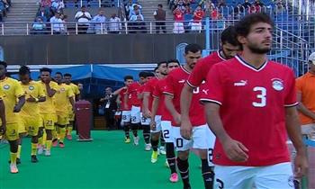 انطلاق الشوط الثاني من مباراة مصر وإثيوبيا