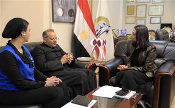 مايا مرسى تبحث سبل التعاون مع  رئيس مجلس أمناء مؤسسة الأخوة الإنسانية المصرية