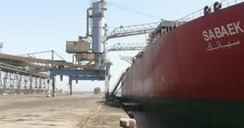 ميناء الإسكندرية يستقبل سفينة عملاقة تحمل 100 ألف طن قمح