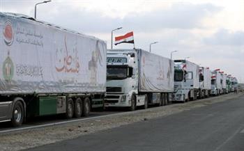 دخول 82 شاحنة مساعدات إلى غزة عبر معبر رفح 