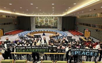 حاخامات أمريكيون يحتجون في الأمم المتحدة للمطالبة بوقف إطلاق النار في غزة 