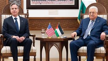 تفاصيل لقاء الرئيس الفلسطيني بوزير الخارجية الأمريكي