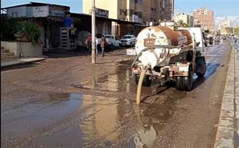 محافظ كفر الشيخ يوجه برفع مياه الأمطار من شوارع بلطيم