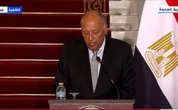 وزير الخارجية: مصر حذرت من امتداد الحرب.. وإقامة دولة فلسطينة أساس استقرار المنطقة 