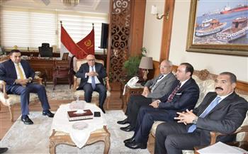 محافظ بورسعيد يستقبل رئيس الشركة القابضة للنقل البري والبحري لبحث التعاون 