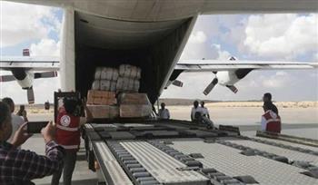 مطار العريش يستقبل طائرتي مساعدات من فرنسا وقطر لصالح الفلسطينيين