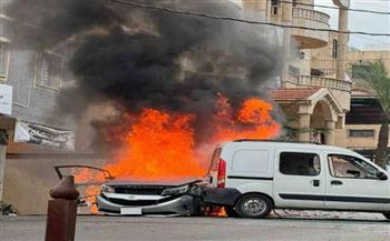مسيرة إسرائيلية تستهدف سيارة في بلدة كفرا جنوبي لبنان