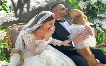 تعرف على سر صورة زفاف أحمد الفيشاوي ومي سليم