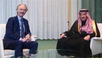 نائب وزير الخارجية السعودي يلتقي المبعوث الخاص للأمين العام للأمم المتحدة في سوريا