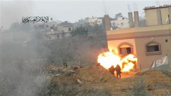 «القسام» تستهدف جنود إسرائيليين متحصنين داخل منزل وإيقاع قتلى في صفوفهم