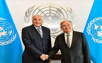 وزير الخارجية الجزائري وأمين الأمم المتحدة يبحثان الوضع في فلسطين والأزمة الليبية
