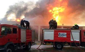 مصرع وإصابة 6 أشخاص في حريق هائل أمام شركة الغاز بشبرا الخيمة