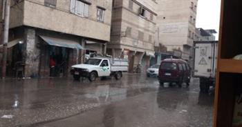 محافظة دمياط تتعرض لأمطار غزيرة.. وتوجيهات برفع حالة الطوارئ