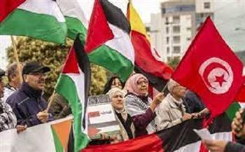 عشرات التونسيين يتظاهرون نصرة لغزة وتنديدًا بـ«صمت العالم»