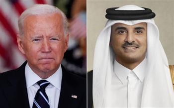 لبحث تطورات الأوضا في غزة.. أمير قطر يتلقى اتصالًا هاتفيًا من الرئيس الأمريكي
