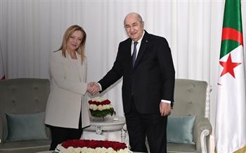 الرئيس الجزائري يبحث مع رئيسة وزراء إيطاليا عددا من المسائل الإقليمية ذات الاهتمام المشترك