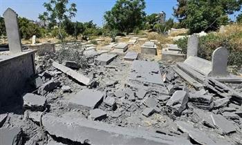بلدية غزة تدين تجريف الاحتلال الإسرائيلى للمقابر  