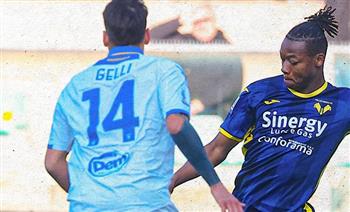 هيلاس فيرونا يتعادل مع فروسينوني في الدوري الإيطالي