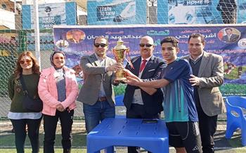 عرب العيايدة بطل دورى الأندية الصغيرة والأحياء الشعبية في خماسى كرة القدم بالقليوبية 