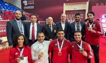 وزير الرياضة يُثني على أداء أبطال مصر في الدوري العالمي للكاراتيه