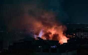 الطائرات الإسرائيلية تدمر أبراجا في عين جالوت بـ  النصيرات