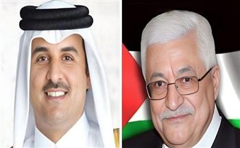 أمير قطر والرئيس الفلسطيني يبحثان جهود وقف إطلاق النار في غزة