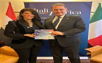 وزيرة التعاون الدولى تبحث مع نائب الخارجية الإيطالي برامج التعاون الثنائي ومبادلة الديون