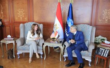 أسامة ربيع يبحث سبل التعاون مع سفيرة الولايات المتحدة الأمريكية بالقاهرة