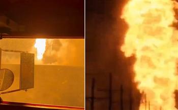 اندلاع حريق هائل إثر انفجار خط أنابيب غاز في أوكلاهوما الأمريكية 