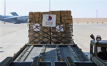 قطر تسير طائرة مساعدات لدعم الفلسطينيين في غزة