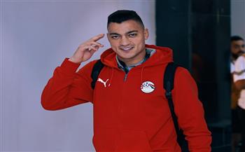 مصطفى محمد على مقاعد البدلاء بمباراة المنتخب الوطني أمام موريتانيا