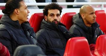 محمد صلاح على مقاعد بدلاء ليفربول أمام برايتون في كأس الرابطة